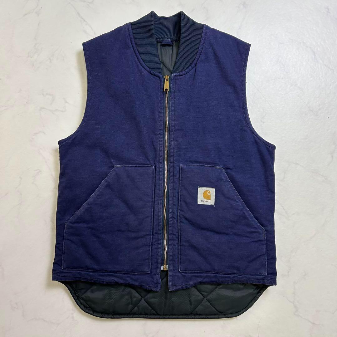 希少】80s 星タグ USA製 カーハート ダックベスト 紺VQ182 M - メルカリ
