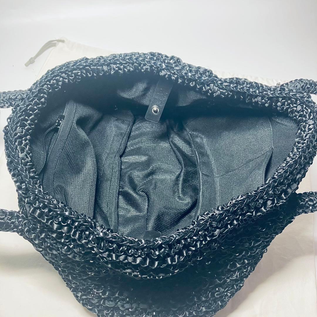 未使用級◇アンテプリマ ワイヤー ハンドバッグ◇ブラック