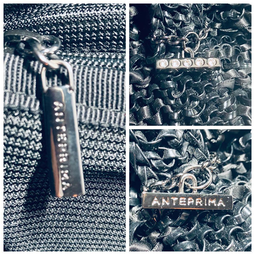 未使用級◇アンテプリマ ワイヤー ハンドバッグ◇ブラック