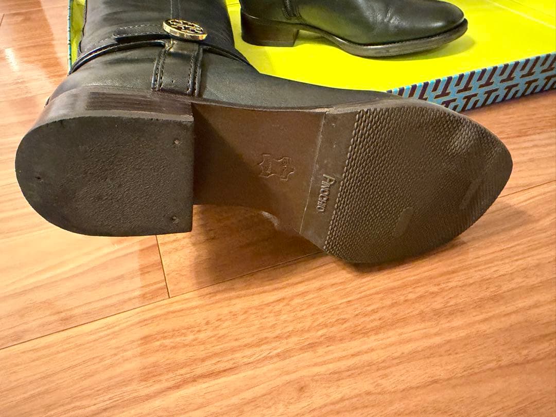 Tory Burch ブラックレザー ロングブーツ 本革23㎝ 〜23.5cm