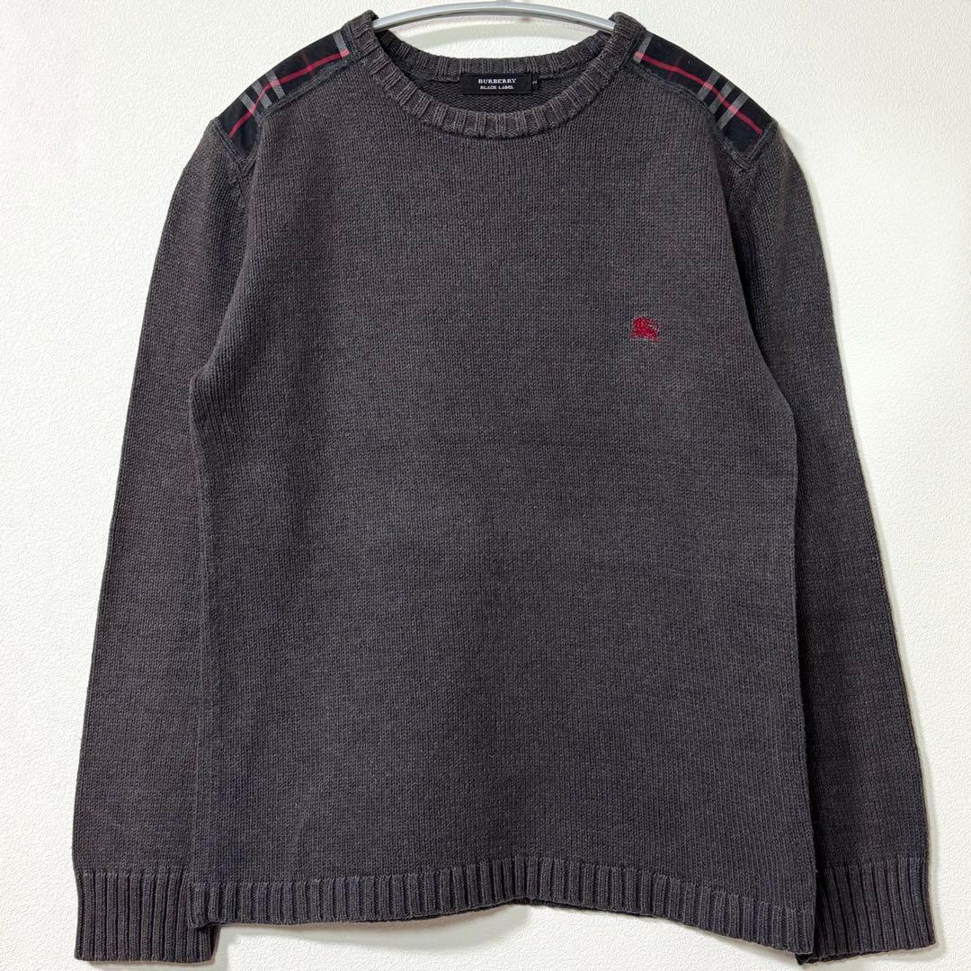 BURBERRY BLACK LABEL バーバリーブラックレーベル ニット - メルカリ
