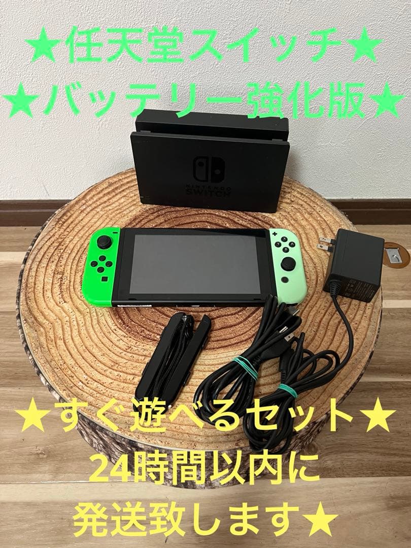 Nintendo Switch ニンテンドースイッチ本体　GRN/MGRN箱無し Nintendo Switch 本体のみ 液晶 箱無し ニンテンドー スイッチ