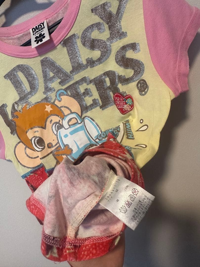 平成レトロ】デイジーラバーズ ルッキーTシャツ(M) Y2Kレア