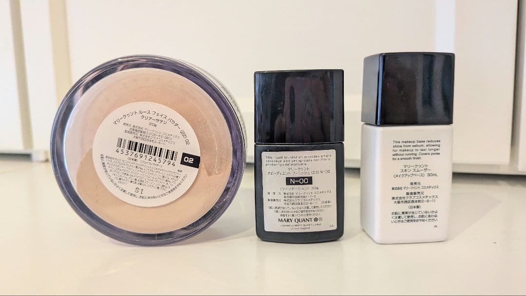 MARY QUANT パウダー&メイクアップベース&リキッドファンデ 3点セット