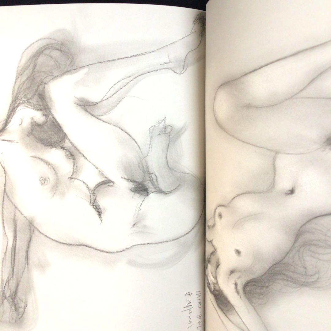 サイン画集　古沢岩美　『古沢岩美デッサン集　おんな102態』　130/1000部