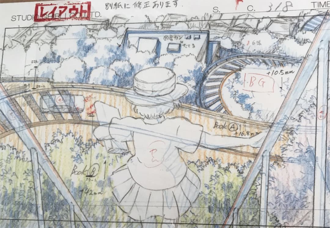 スタジオジブリレイアウト展 【耳をすませば】実寸レプリカ 宮崎駿