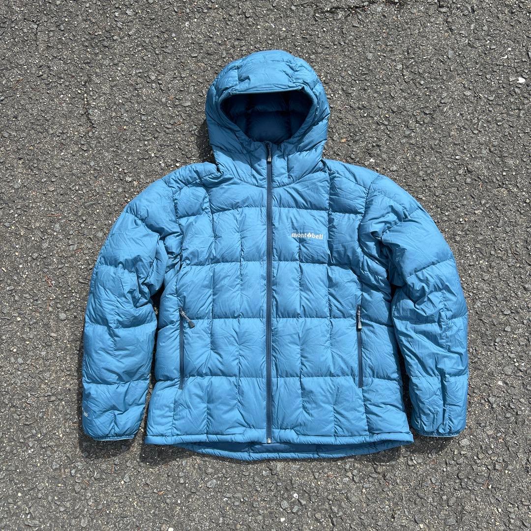 激レア】mont-bell ネージュダウンパーカー 水色 lisa 臼田あさ美