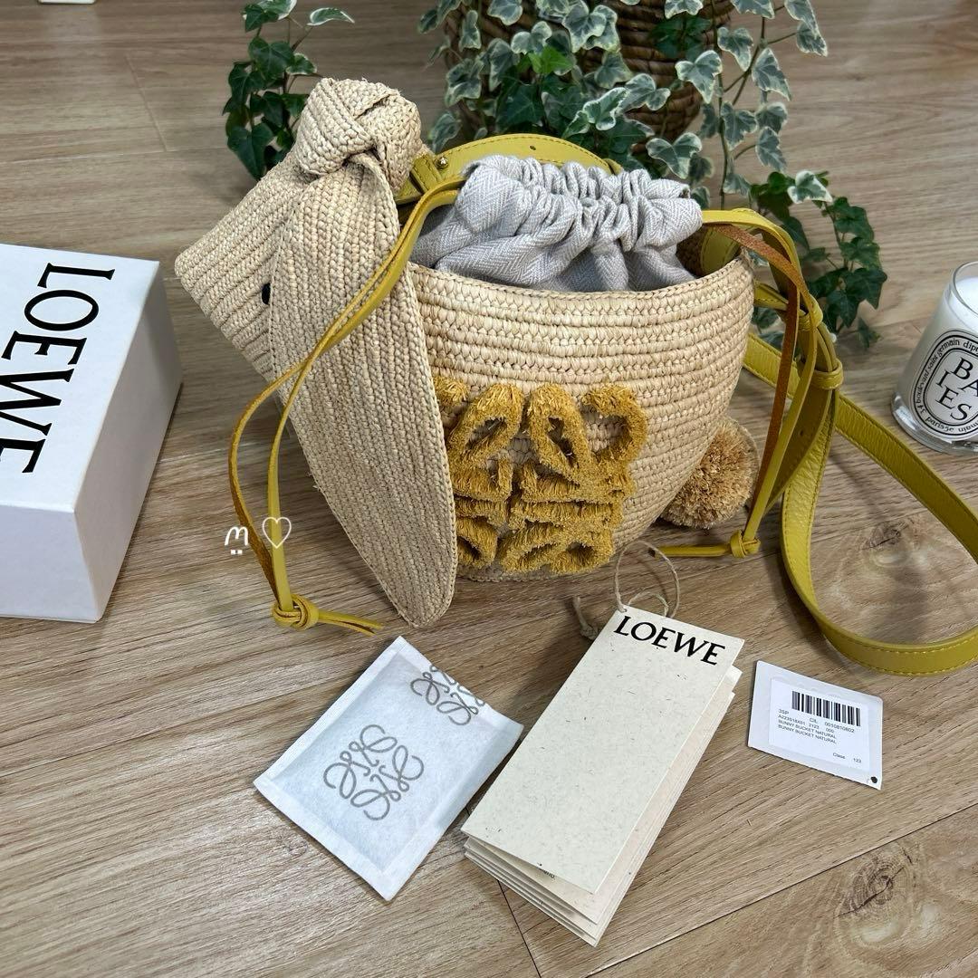 LOEWEロエベ バニーバケットバッグ ショルダー カゴバッグ うさぎ年