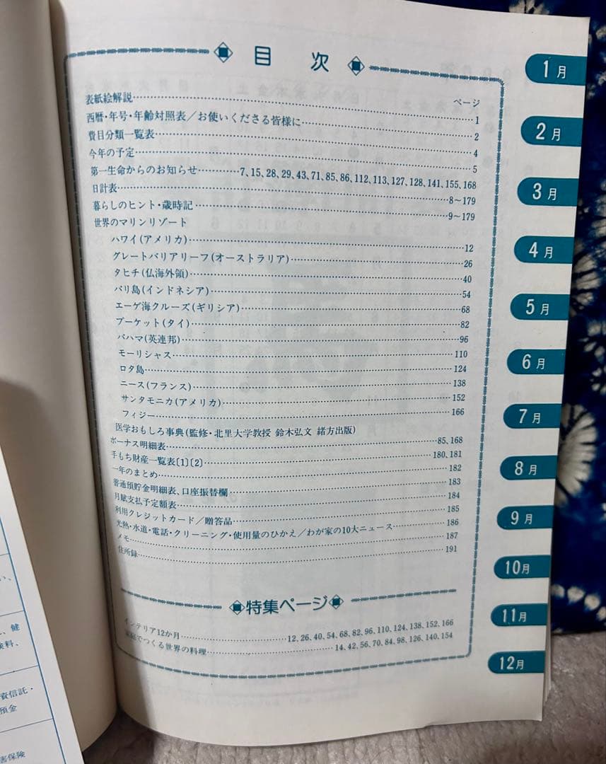 第一生命 家計簿 1990年 旅行ガイド付き《ノベルティー》