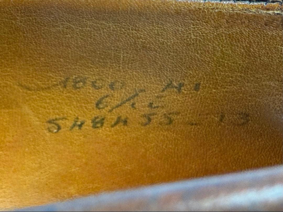 純正ツリー付　J.M.WESTON　#180　リザード　6.5E　ダークブラウン