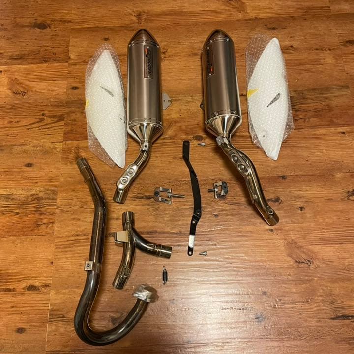 CRF250 L M MD38 用 無限 2本出しフルエキゾースト マフラー - メルカリ