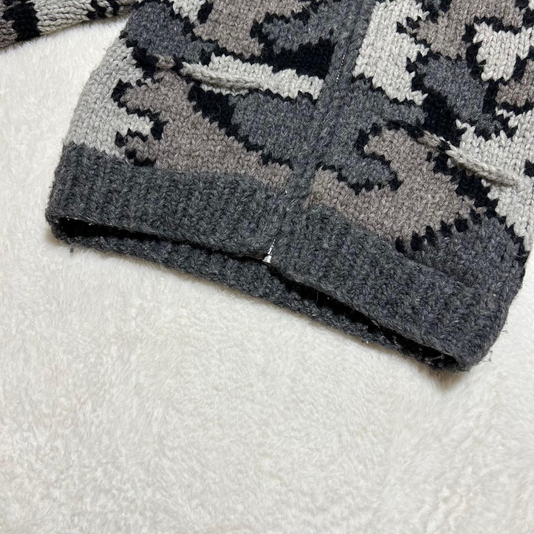 レア KANATA × アヴィレックス コラボ カナダ製 カウチン ニット M程