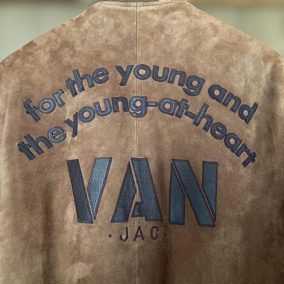 VAN JAC スエード &レザー スタジャン Lサイズ 山羊皮 - メルカリ