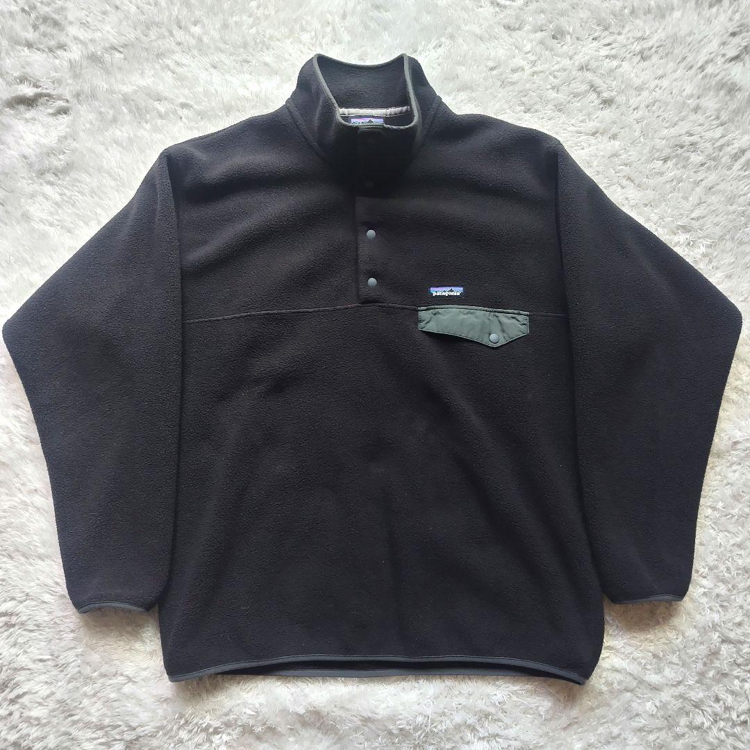 美品 Patagonia スナップT フリース ブラック メンズ L 野村周平