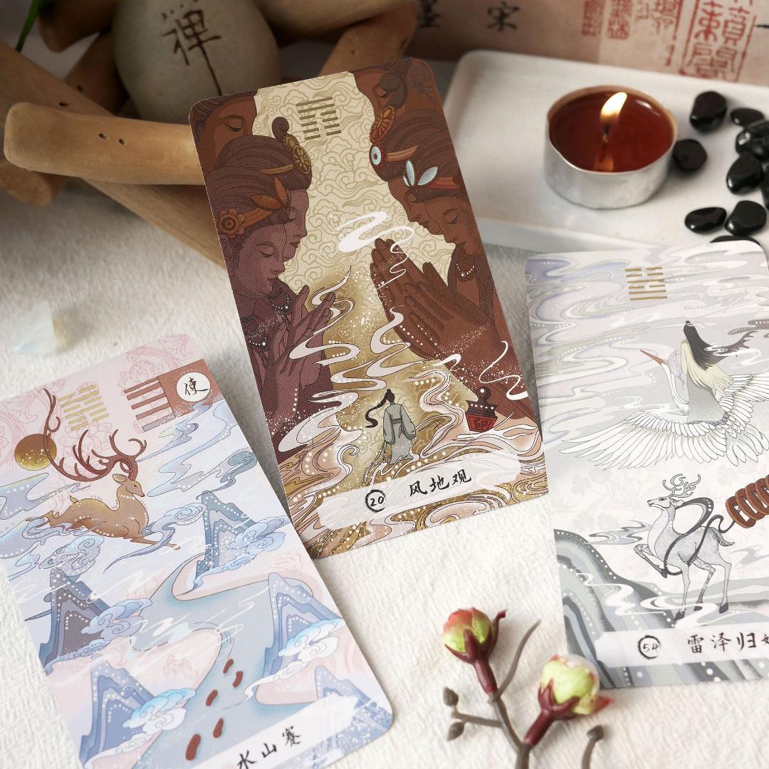 正規品イーチンオラクルカード】美麗＆幻想的な古典伝統✨変化がテーマ