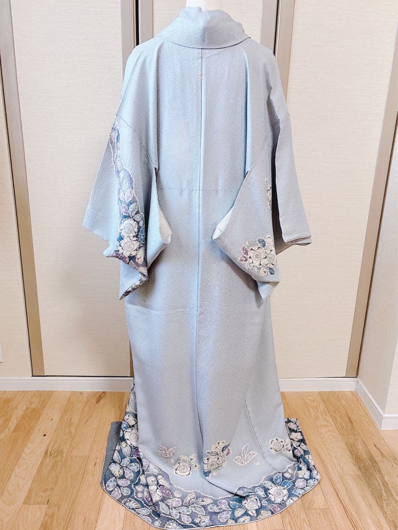 15日引下 美品 作家物 訪問着 フルセット 辻が花 翠山工房 裄67 S M