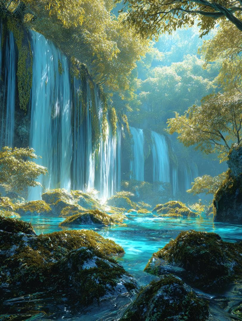 445【神霊山水・神宿り】清らかな森と水の浄化・癒やしの