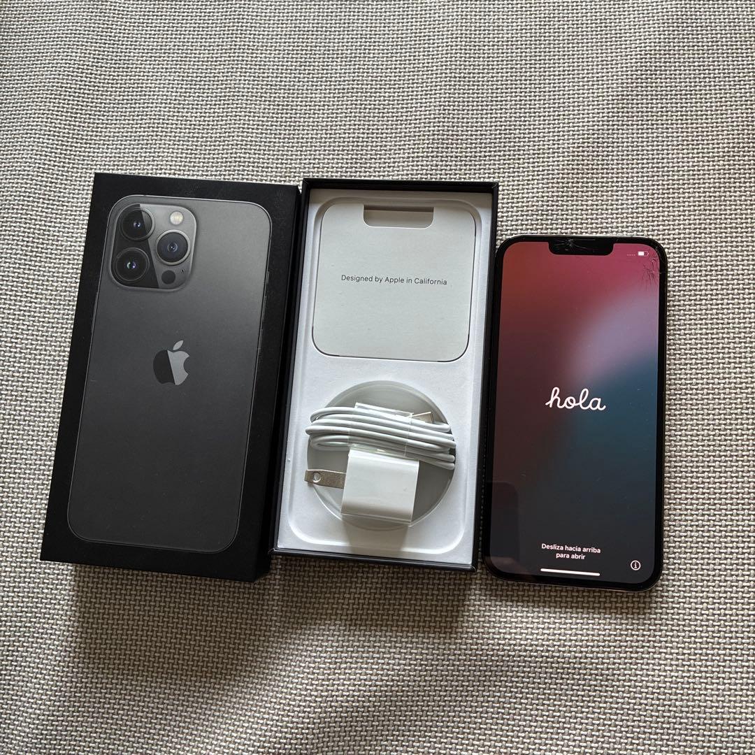 Apple iPhone 13 Pro グラファイト256GB 箱　ケーブル類 Amazon.com: Apple iPhone 13 Pro, 256GB, Graphite - Cricket