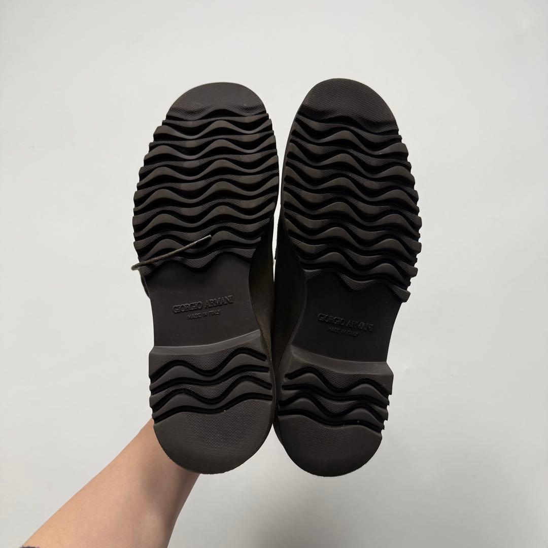 2000s Giorgio Armani suede leather shoes - メルカリ