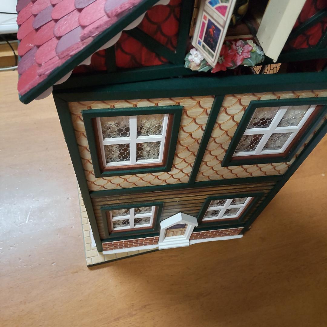 ハウス型オルゴール 新品訳アリ ドールハウス ミニチュア クリスマス