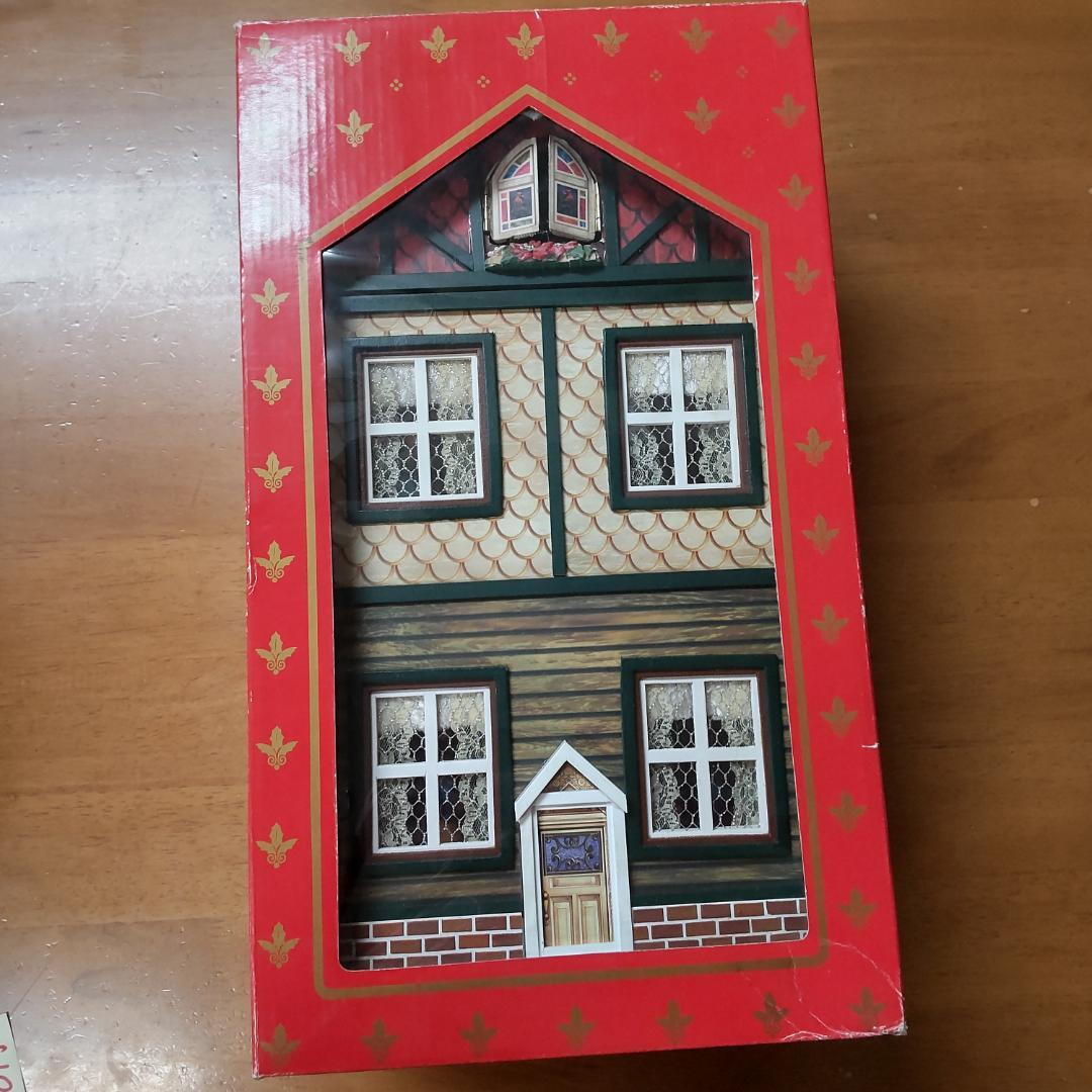 ハウス型オルゴール 新品訳アリ ドールハウス ミニチュア クリスマス