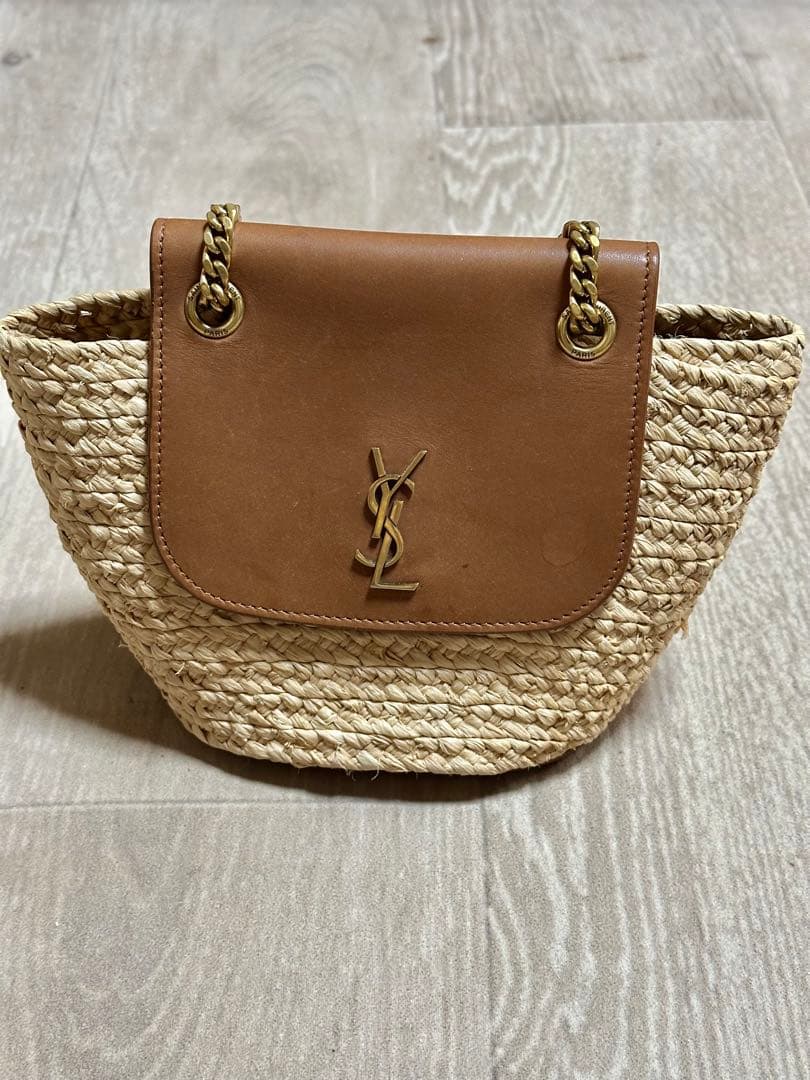 つくね様専用】サンローランマノンMINIラフィア2wayかごバッグ - メルカリ