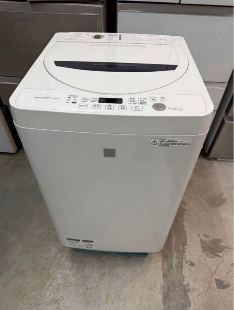2016年式 4.5kg SHARP 洗濯機 ES-G4E3-KWS