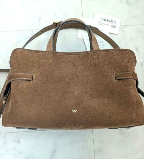 美品 アニヤ・ハインドマーチ スモールウィルソン スエード ブラウン