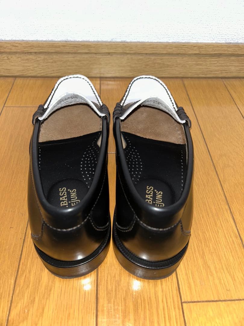 靴 G.H. BASS LARSON / BLACK & WHITE 25.5cm