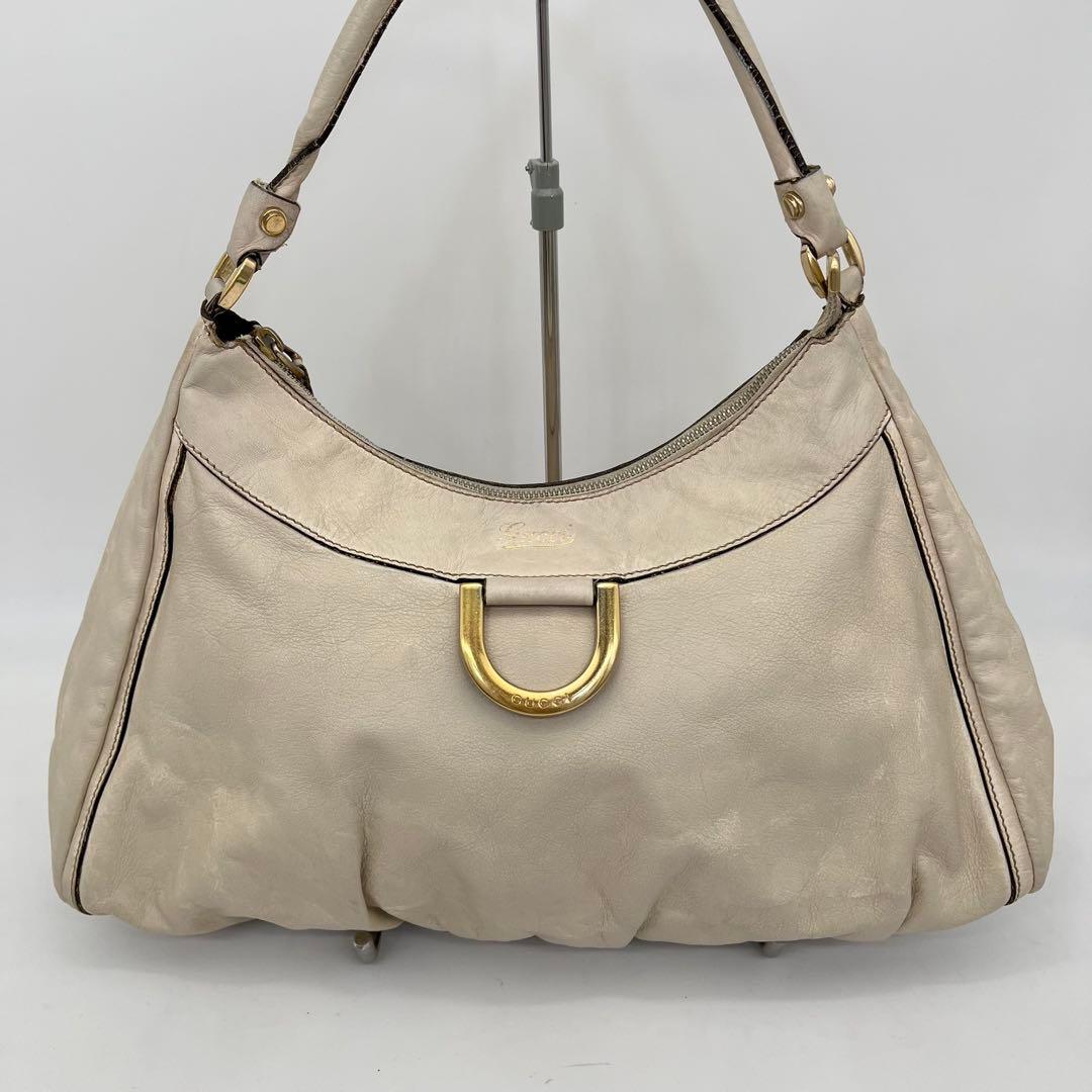 GUCCI ワンショルダーバッグ 肩掛け アビーライン ゴールド金具 レザー