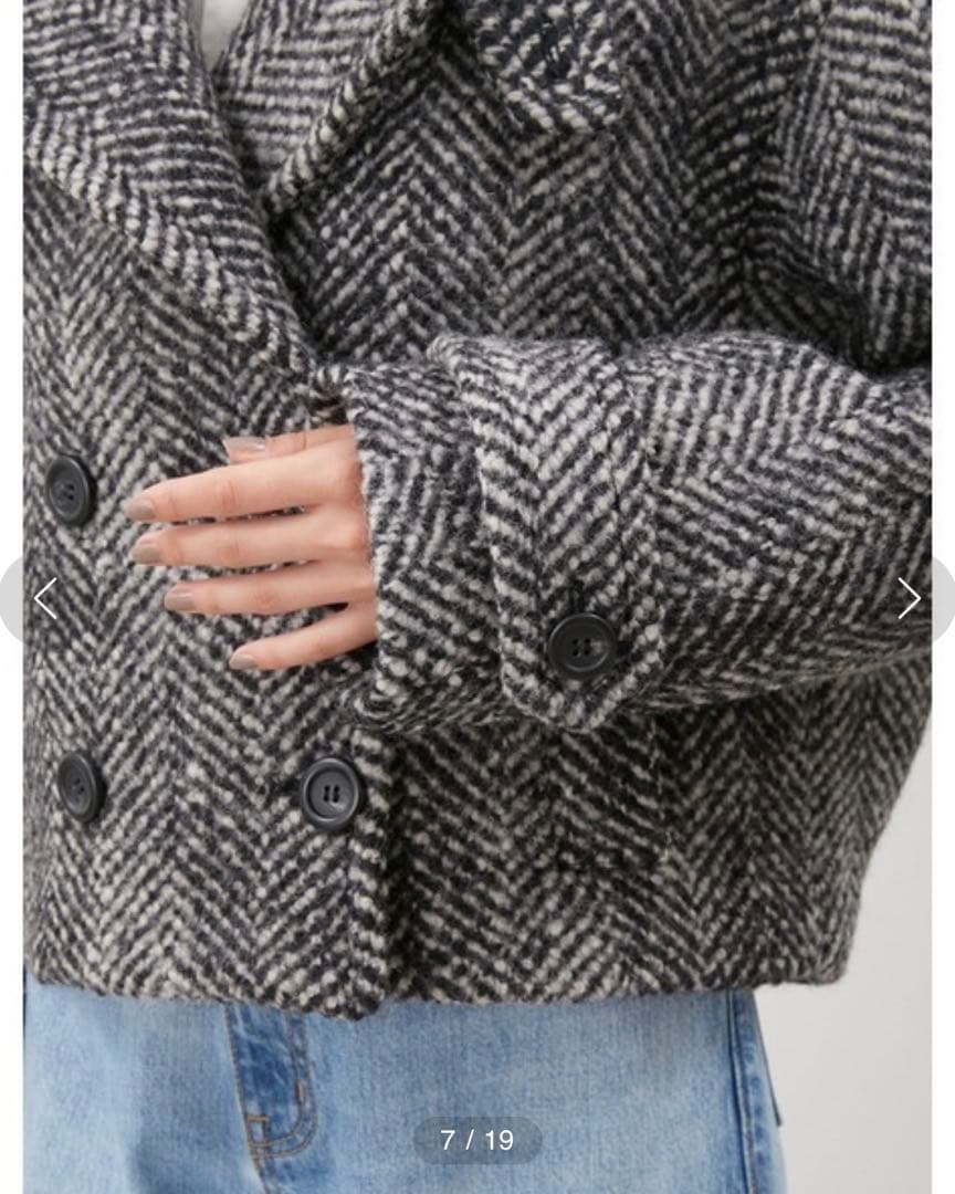 Mila Owen】ショート丈リバーダブルコート - メルカリ