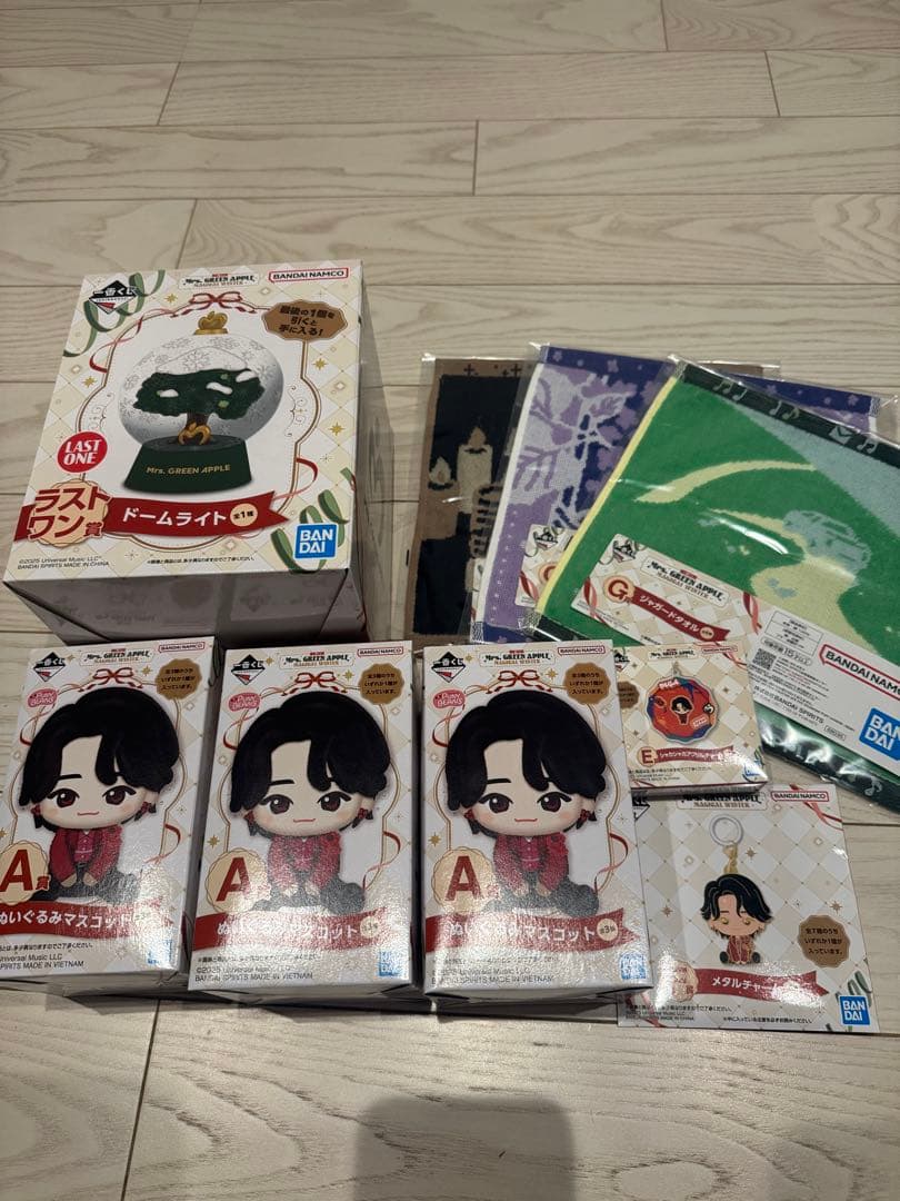 ミセスグリーンアップル 1番くじ A賞、E賞、F賞、G賞、ラストワン賞9点セット ミセス グリーンアップル 1番くじ ラストワン賞 A賞 E賞 F賞×3 計6