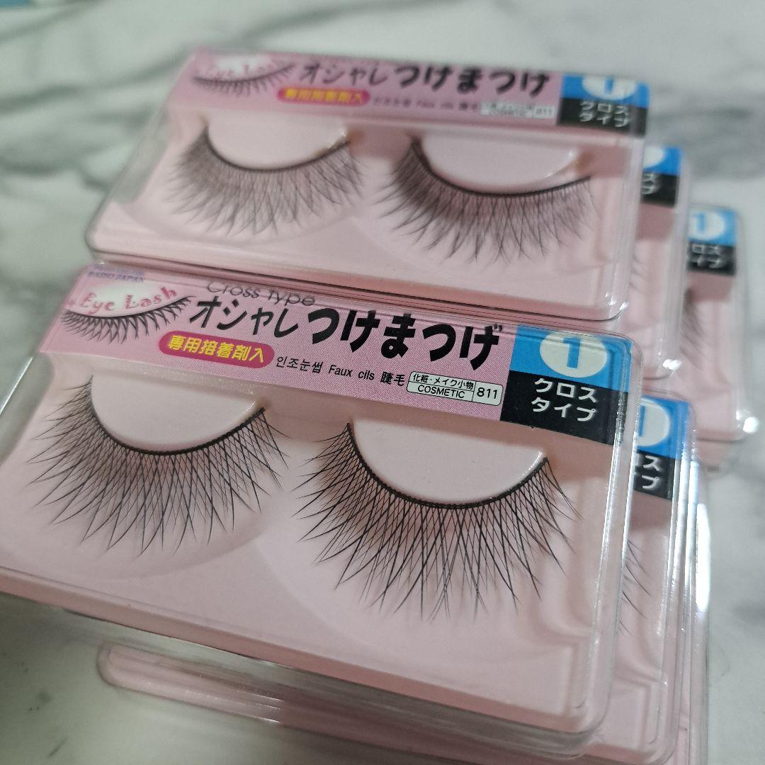 ダイソー オシャレつけまつげ 1 クロスタイプ 新品未開封 6個セット ②