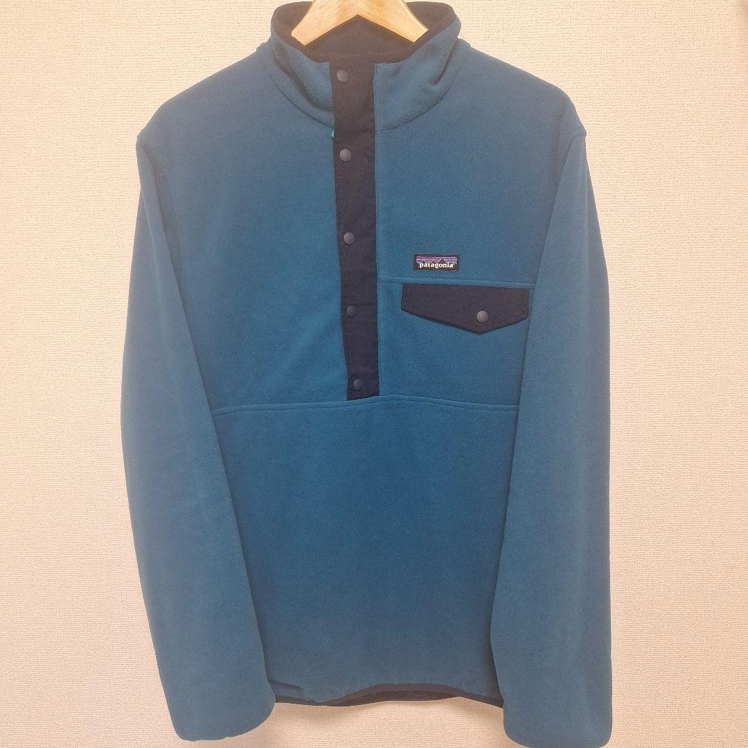 極美品Patagonia ネイビー ハーフジップ フリースジャケット グリセード