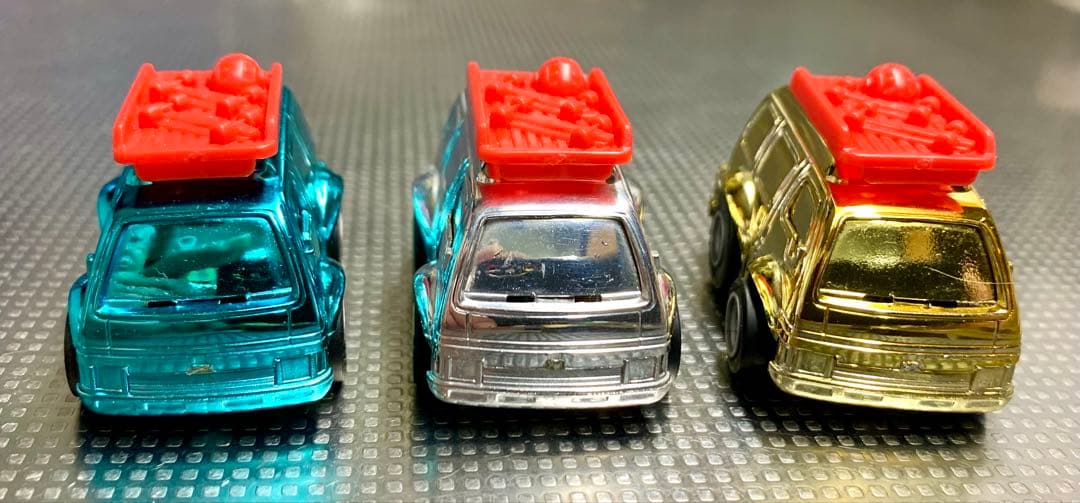 チョロQ A-28・ファーゴLS・金太郎商店・金・銀・青メッキ・3台セット