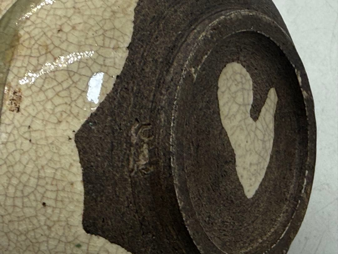 時代 仁清作 色絵金銀彩瓢箪型花車紋 共箱 茶道具 送料込み260122