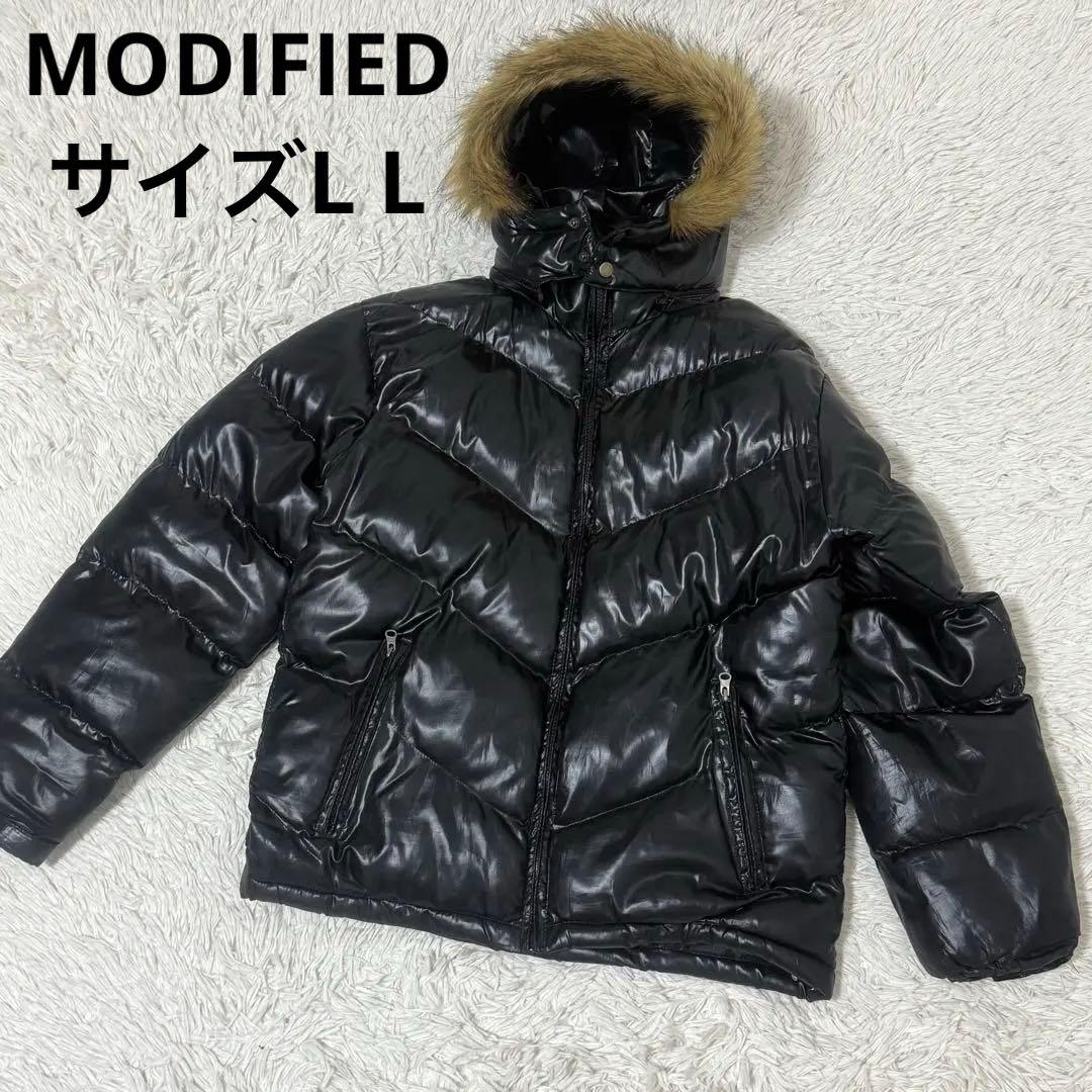 00s Y2K MODIFIED 光沢ジャケット ファー 3WAYブラック LL - メルカリ