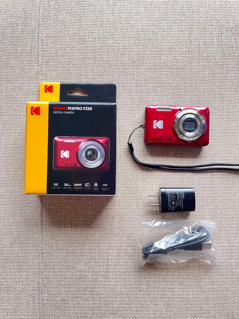 Kodak PIXPRO FZ55 レッド デジタルカメラ - メルカリ