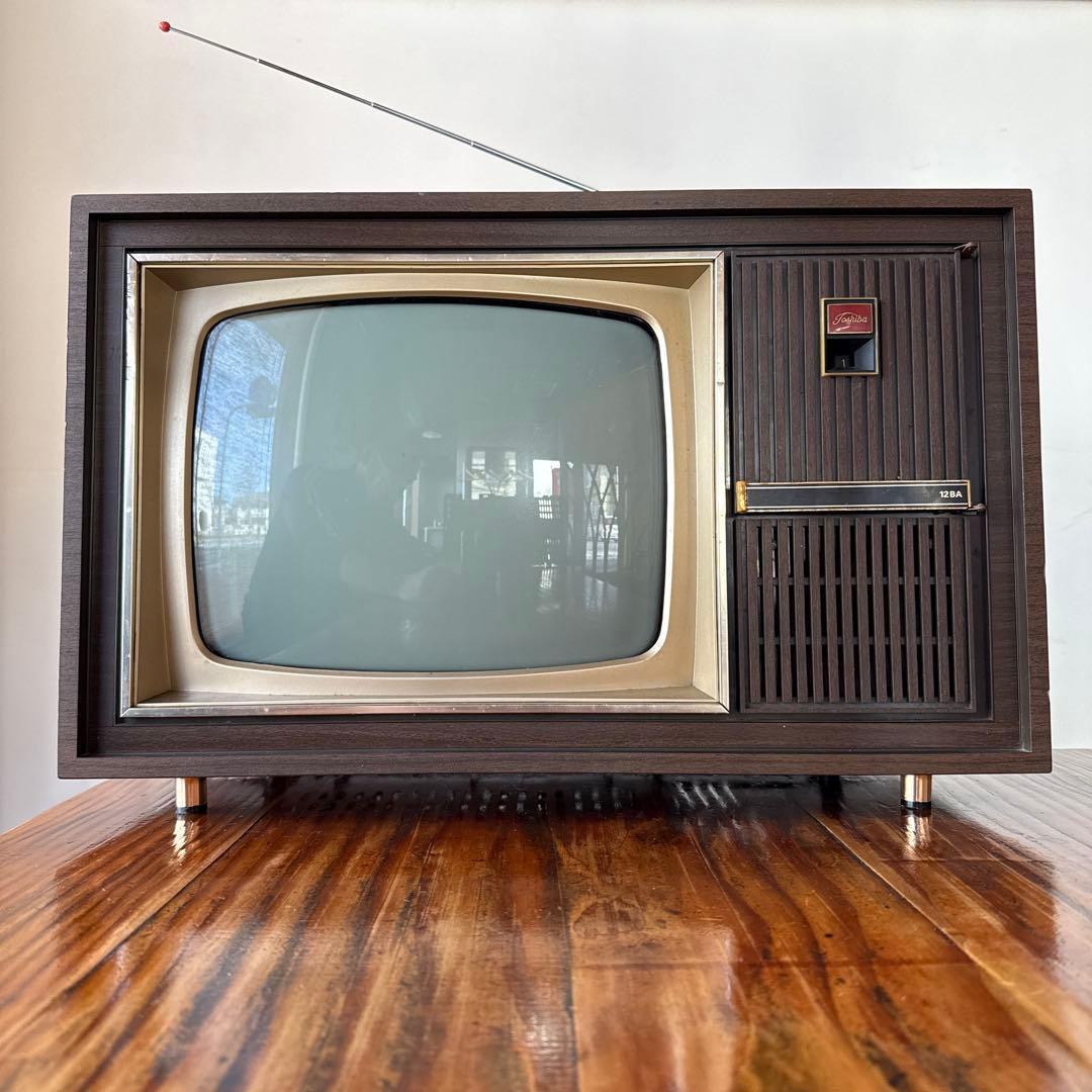 白黒テレビ 真空管 昭和レトロ - メルカリ