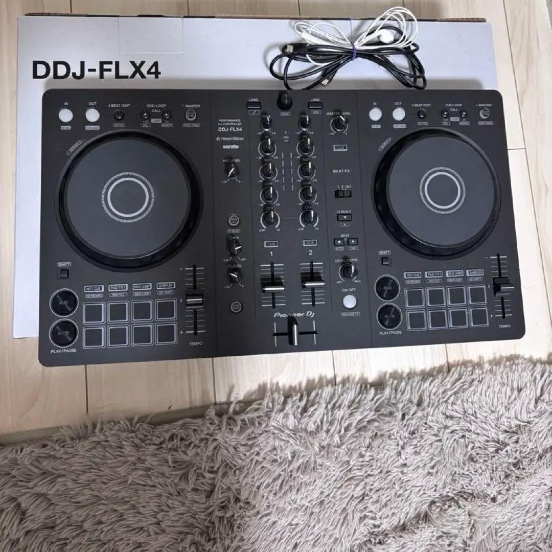 DDJ-FLX4 DJコントローラー DDJ-FLX4 - マルチアプリ対応2ch DJコントローラー (Black)
