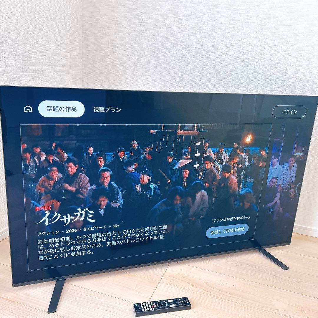 ☆初期化済☆4K有機ELテレビ SONY55V型2020年製 AndroidTV