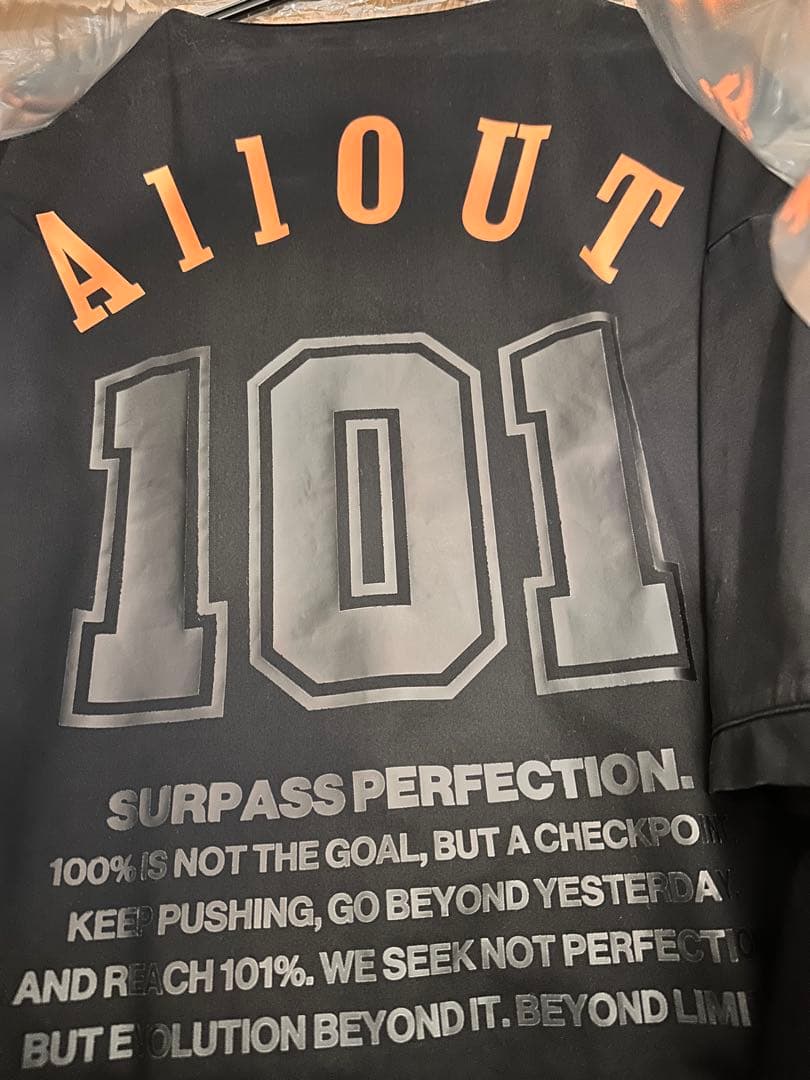 ALL OUT 101 ブラック、オールアウト 2025セットアップ