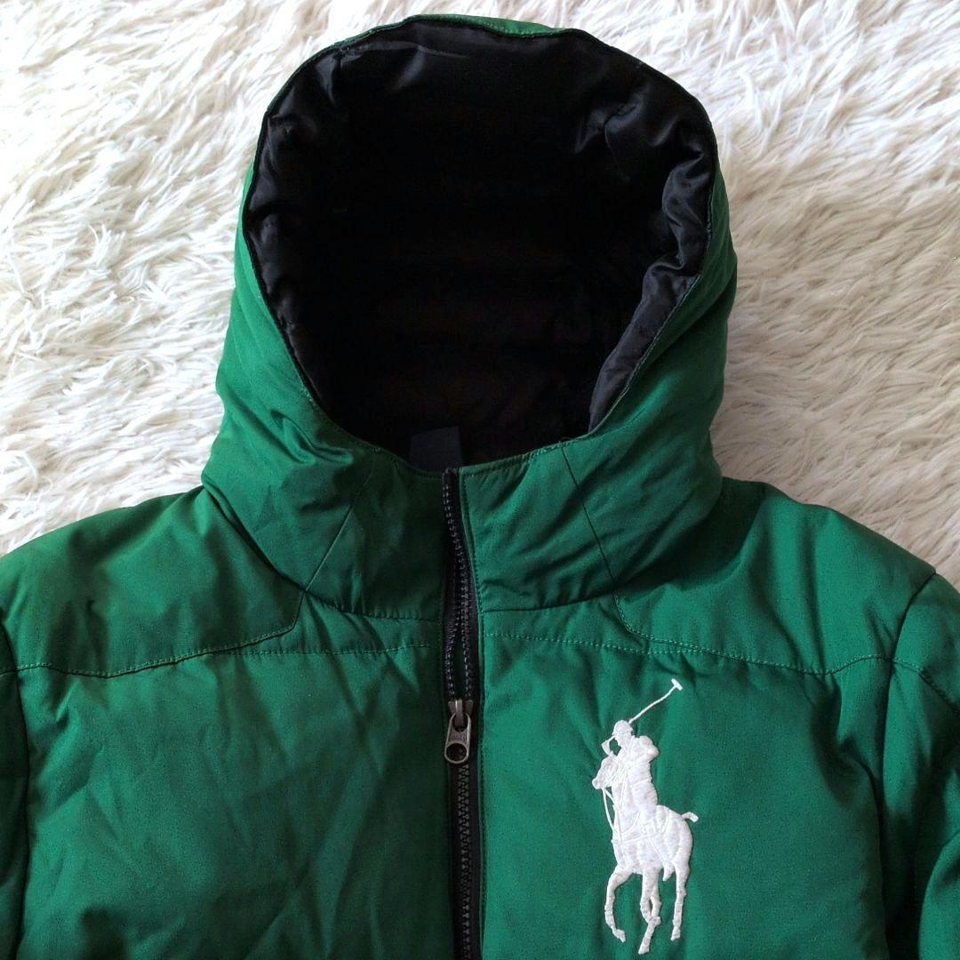 美品】ポロラルフローレン ダウンジャケット ビッグポニー ロゴ 刺繍