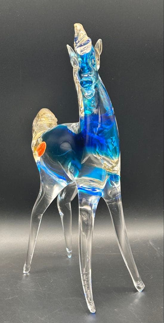 希少】ベネチアングラス MURANO ムラーノ 馬 置物 ヴェネチアングラス