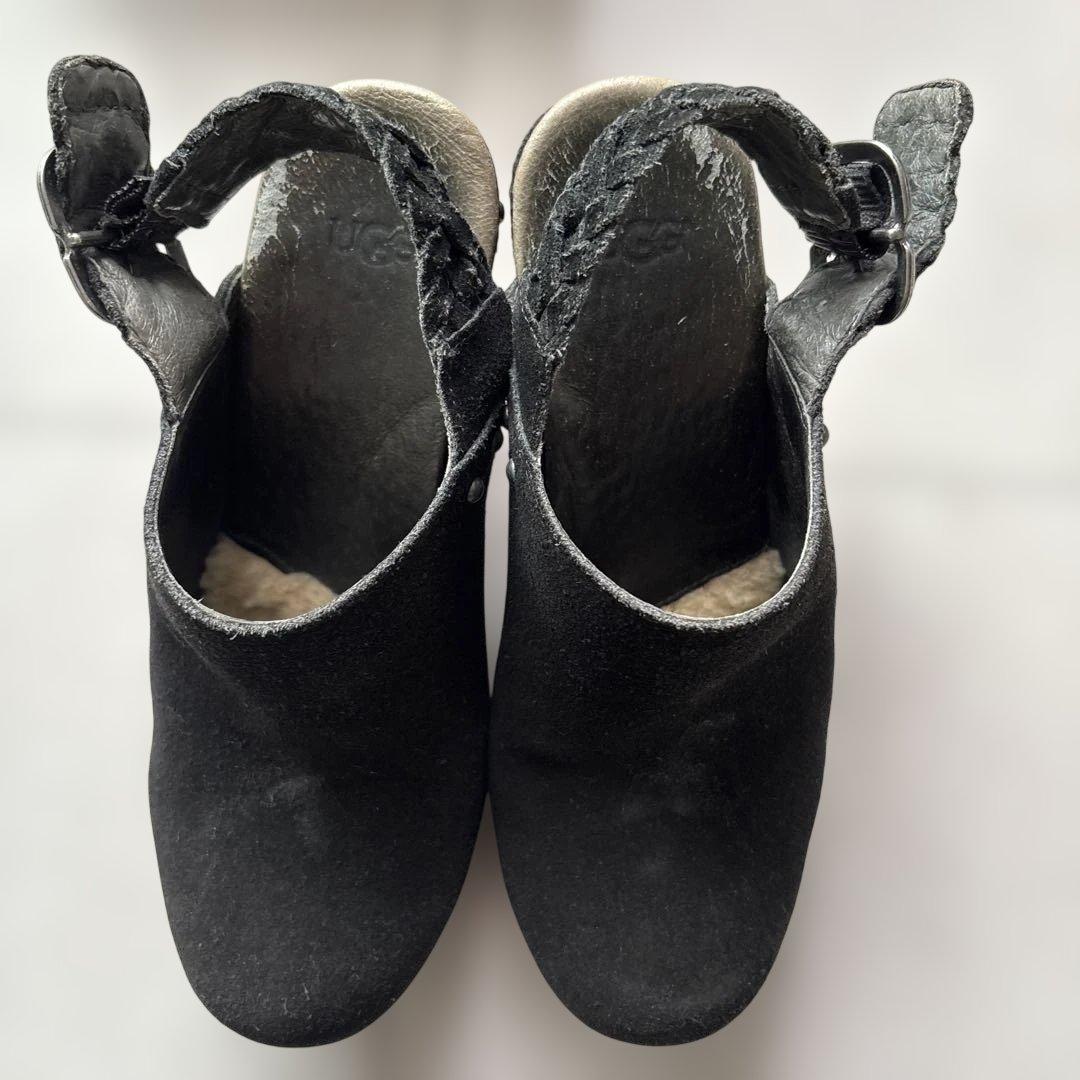UGG サボ サンダル 24cm ブラック クロッグサンダル - メルカリ