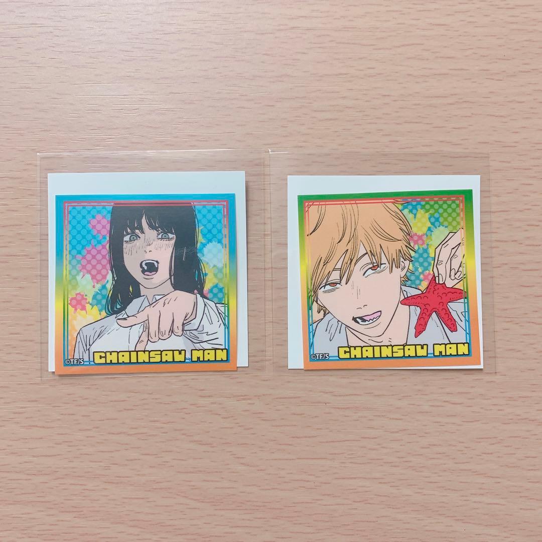 チェンソーマン ヒトデせんべい ステッカー デンジ&アサ - メルカリ