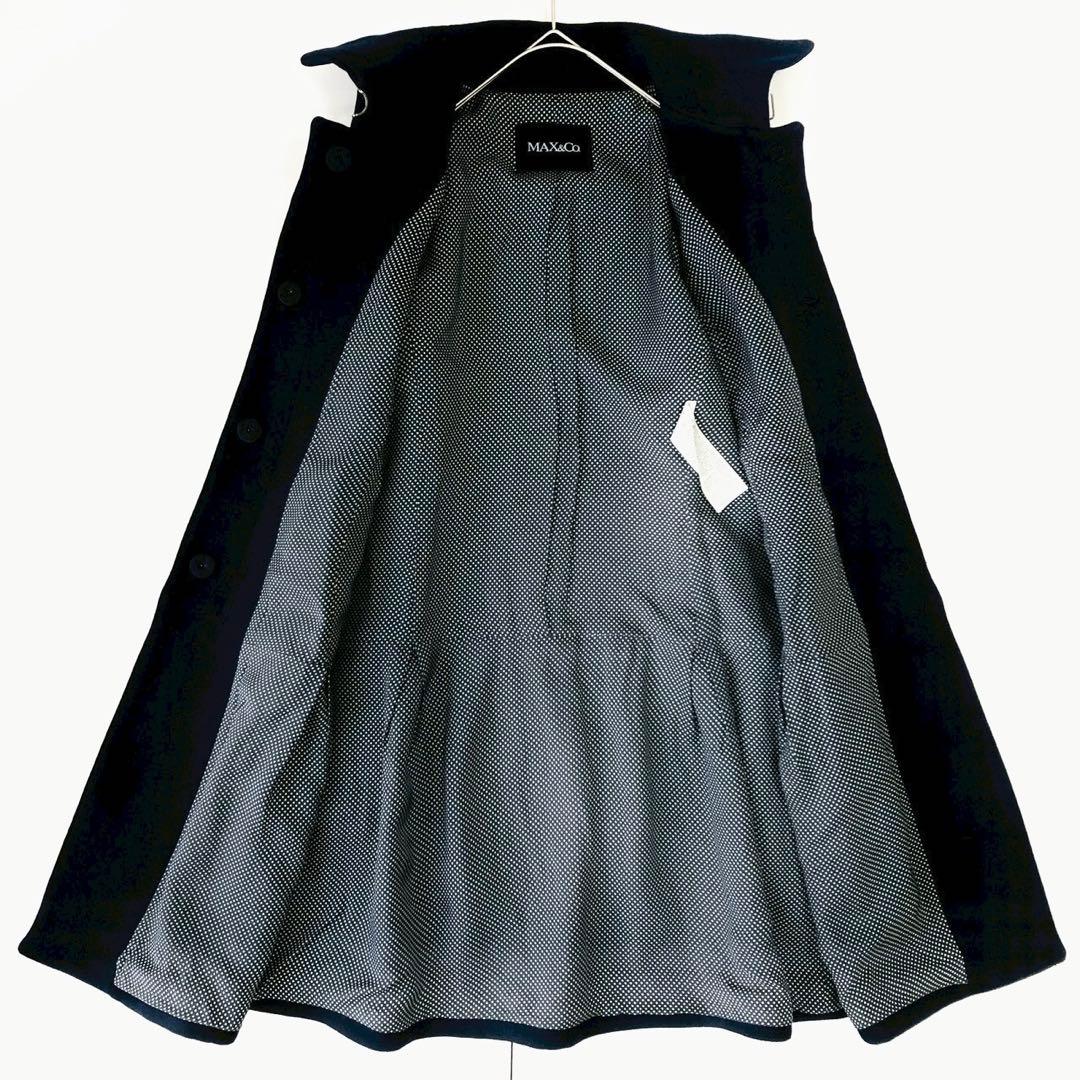 美品✨️近年モデル マックスマーラ ペプラム ミドル丈コート フリル