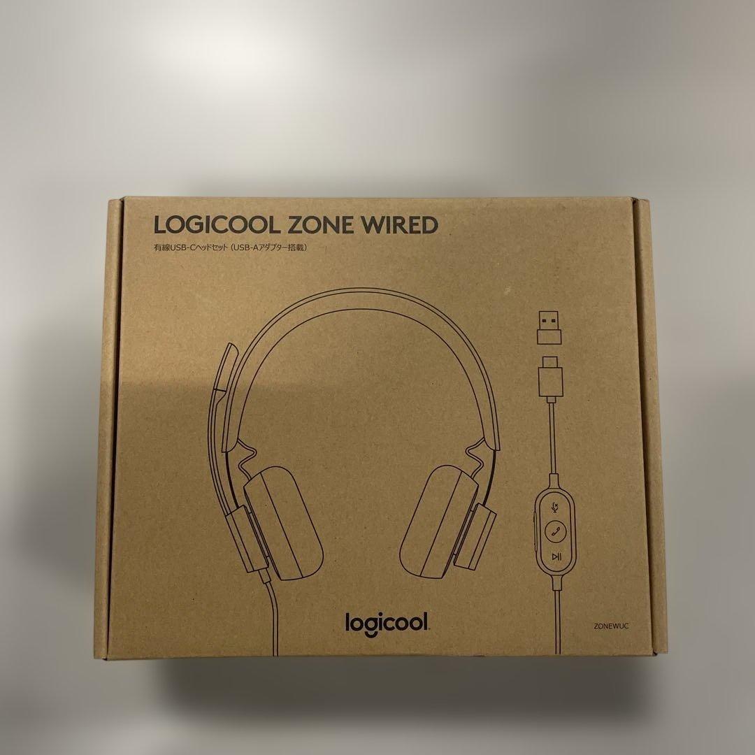 新品未開封　Logicool ZONE WIRED ５点 Zone Wired Headset with Noise Canceling Mic
