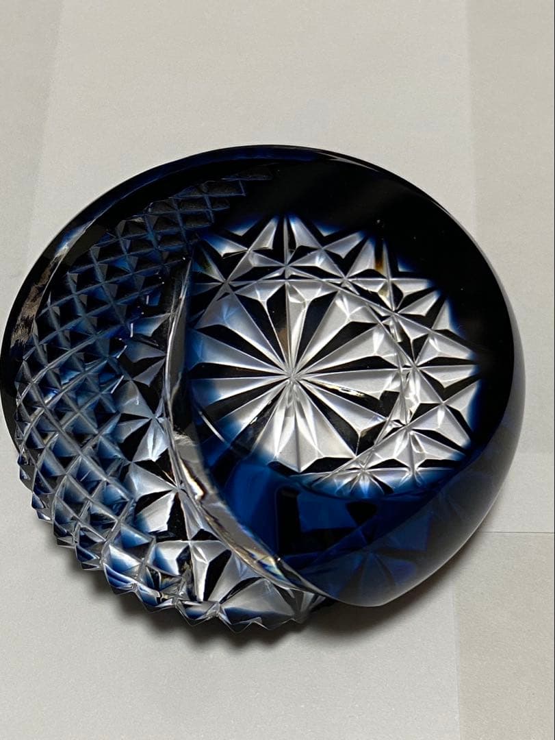 島津　薩摩切子　ペーパーウエイト Amazon.co.jp: 薩摩切子 薩摩の雫 創作 島津 磯斉彬竈 ペーパー