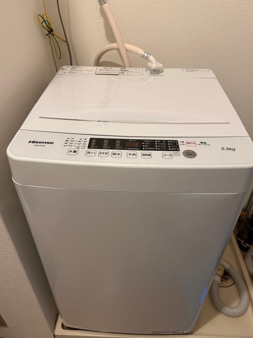 【やまだいSHOP様取り置き中】ハイセンス　洗濯機 HW-K55E 5.5kg